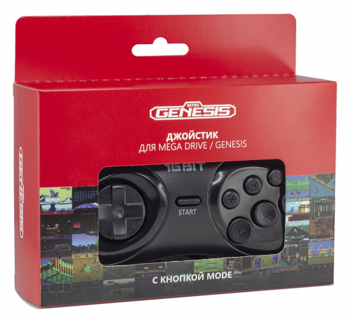 Геймпад проводной Retro Genesis Controller 16 Bit[16 BIT]